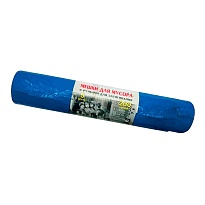 Мешки для мусора 200 л, с завязками, синие, в рулоне 5 шт., ПВД, 45 мкм, 1100х850 мм, Концепция Быта Vitalux, 604934 в Набережных Челнах