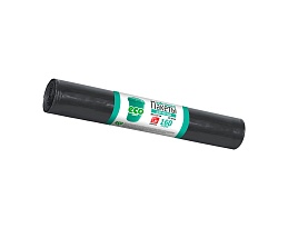 Мешки для мусора 160 л, черные, в рулоне 10 шт., ПВД, 25 мкм, 1100х800 мм, GRIFON, 101-031 в Набережных Челнах