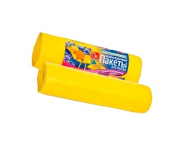 Мешки для мусора 35 л, ароматизированные, Лимон, желтые, в рулоне 10 шт., ПНД, 12 мкм, 560х530 мм, GRIFON Aroma, 101-080 Li в Набережных Челнах