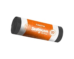 Мешки для мусора 20 л, черные, в рулоне 25 шт., ПНД, 6 мкм, 420х450 мм, SIBIRSKAYA, 101-001 S в Набережных Челнах