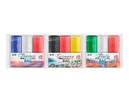 Мешки для мусора 30 л, ассорти, в рулоне 20 шт., ПНД, 9 мкм, 600х500 мм, GRIFON Триколор, 101-024 в Набережных Челнах