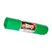 Мешки для мусора 300 л, зеленые, в рулоне 10 шт., ПВД 65 мкм, 1400х1000 мм, МЕШКОFF, 4922 в Набережных Челнах